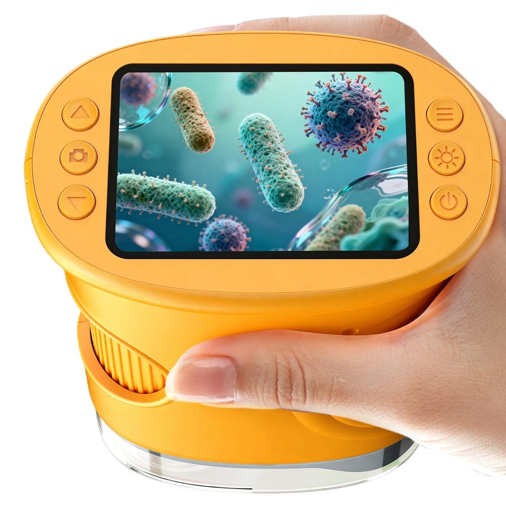 1000X Handheld Digital Microscope for Kids Pocket Microscope with 2.0" IPS Sc...