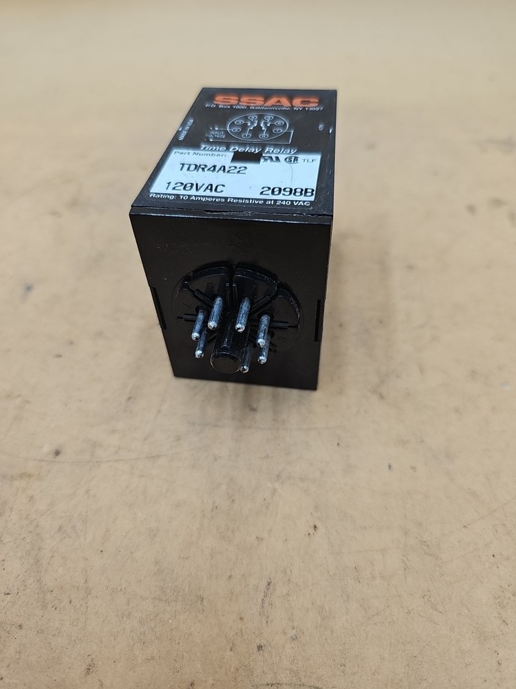 SSAC TDR4A22 Time Delay Relay. 120VAC