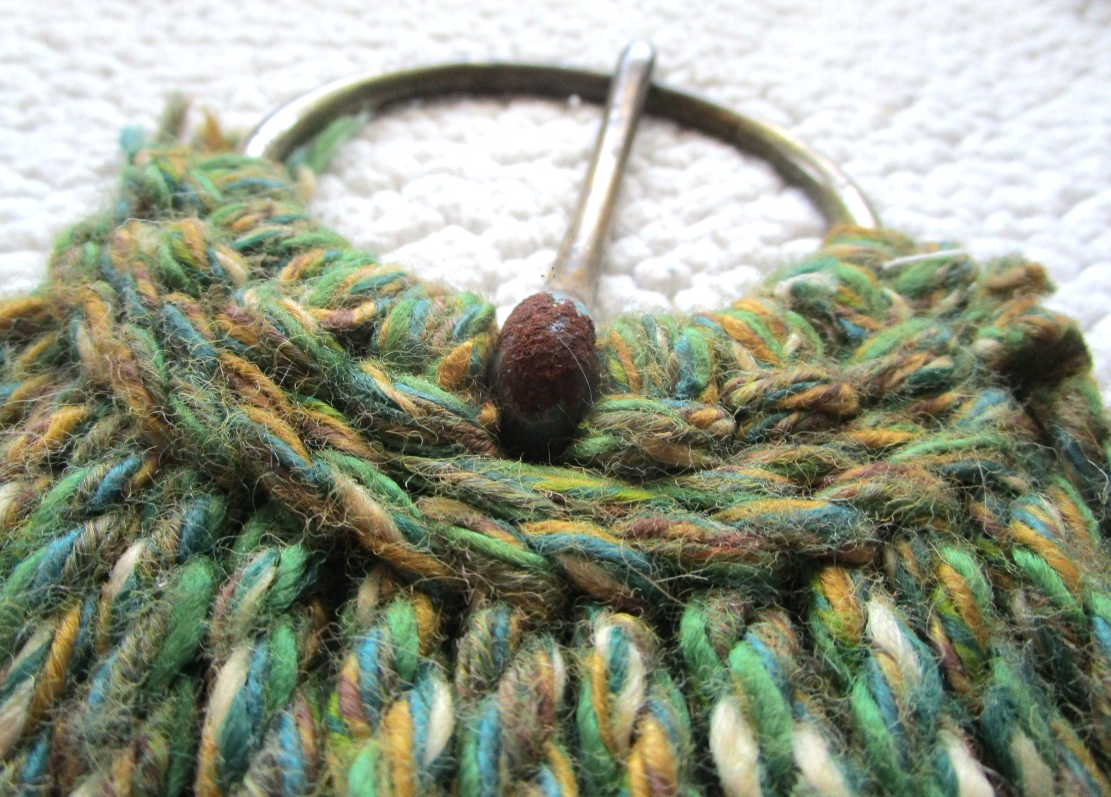 3 WESTERN ROPE CINCHES WHITE, GREEN AND BROWN 29 29 27.5''