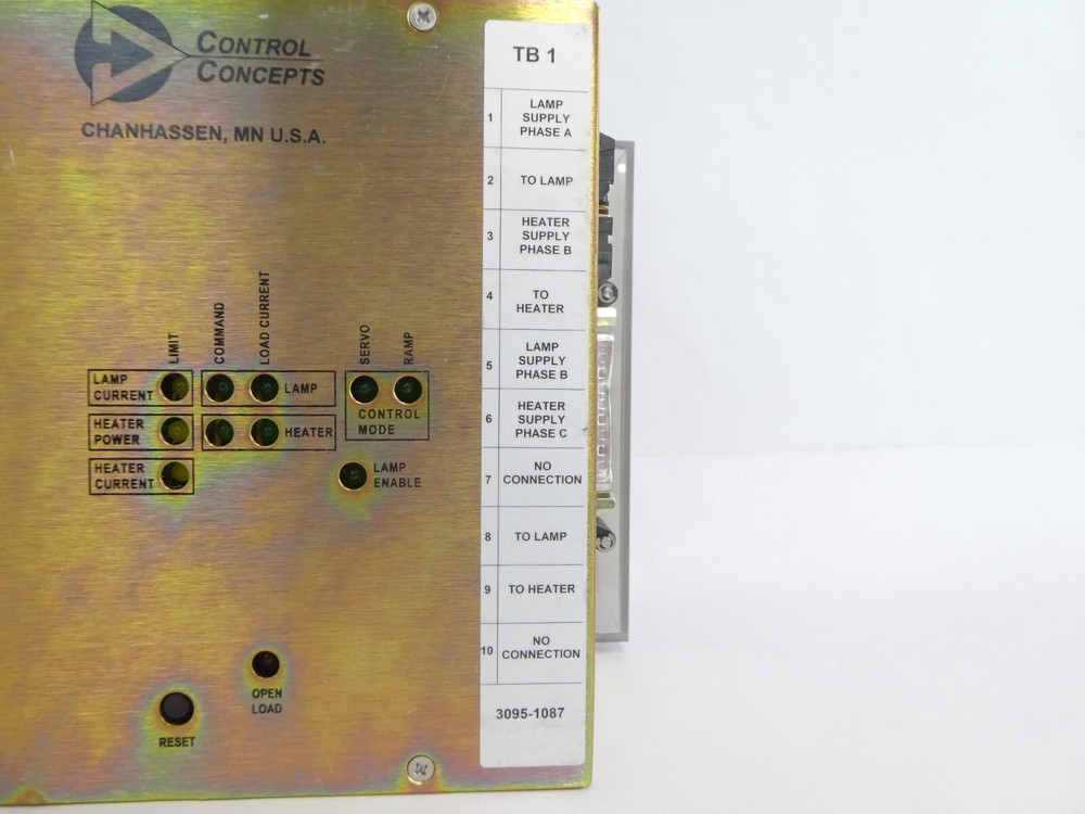 Control Concepts 3095-1087 SCR Power Controller AMAT 0190-41535 Working Surplus