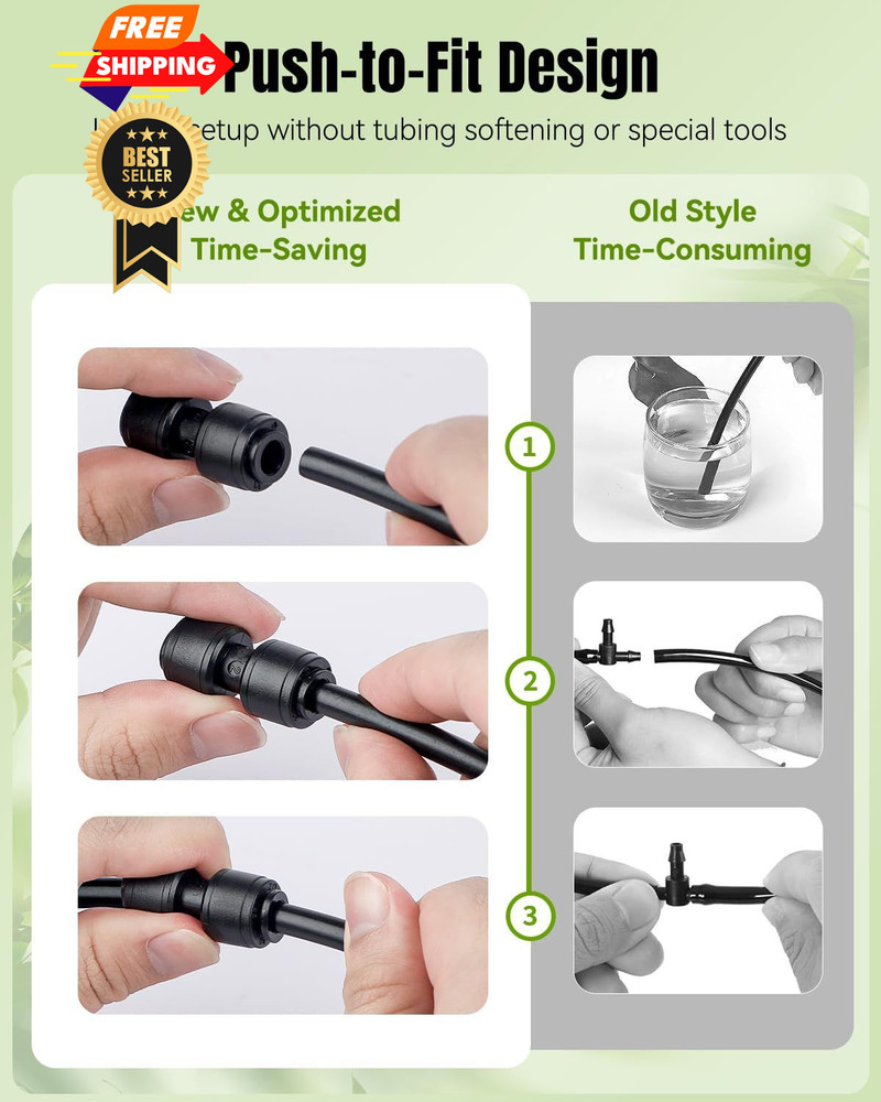 Pawfly 15 Pcs Quick Connect 1/4" 15pcs Nut Coupling, Coupling