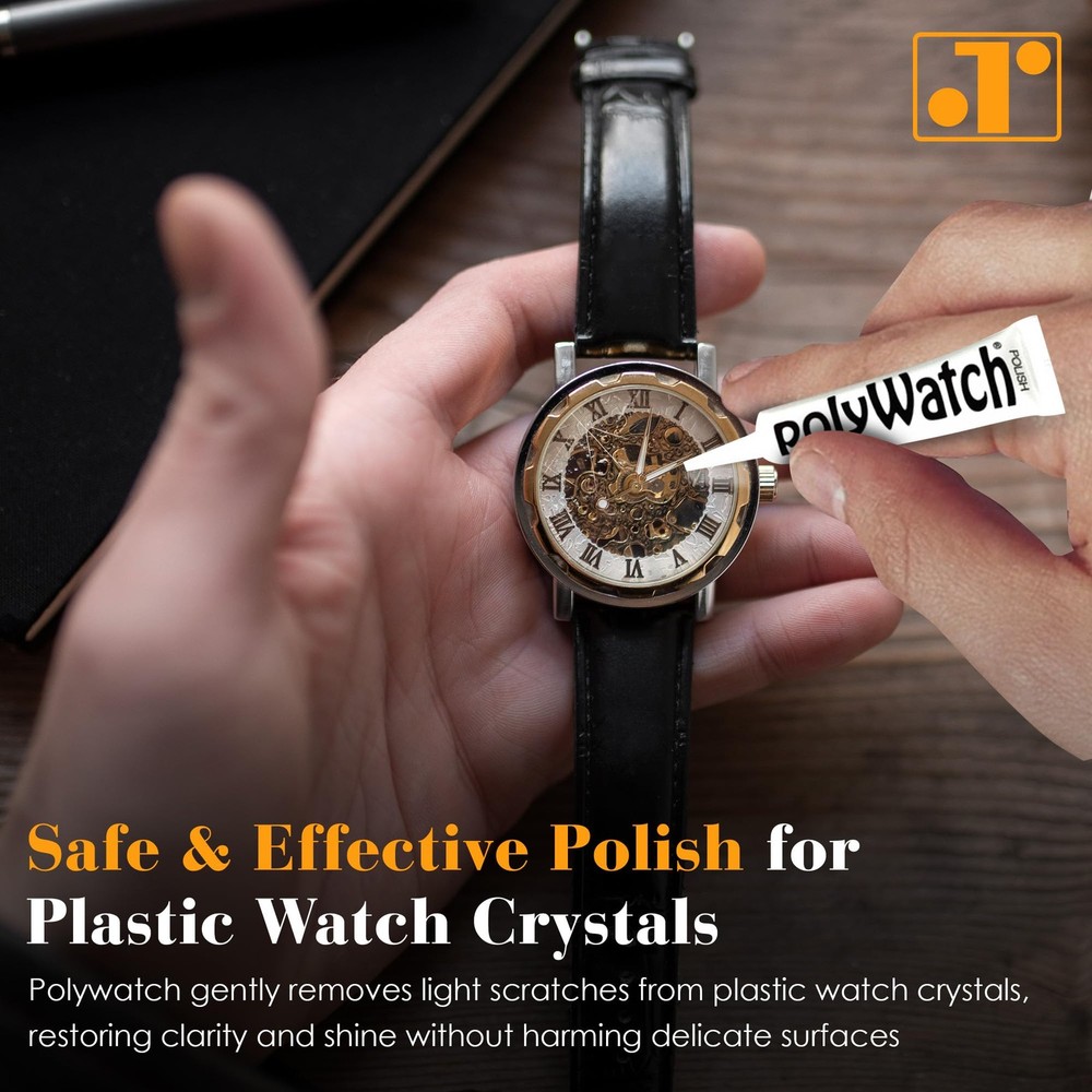 Rosenthal PolyWatch Plastic Watch Scratch Remover Polish with Microfiber Clot...