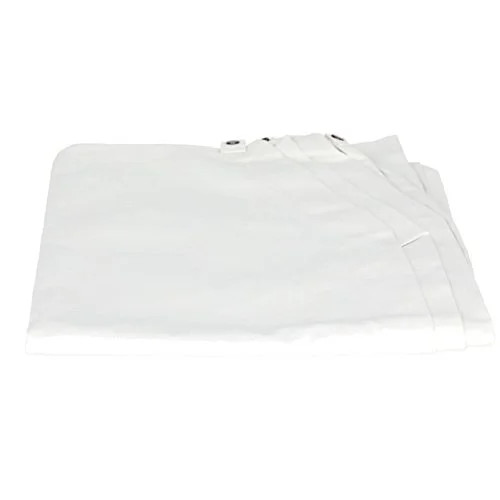 3-Bow 48-Inch Tractor Canopy with Frame Fender Mount, White