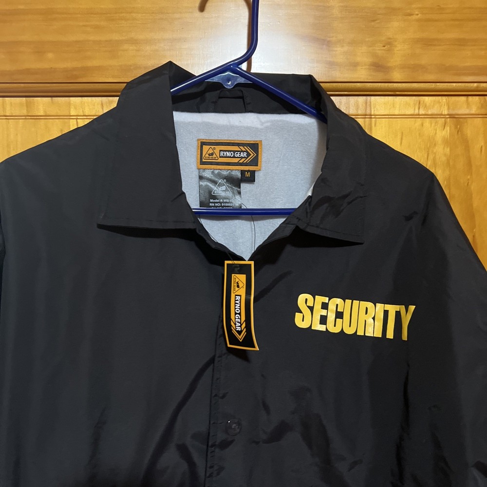 Ryno Gear Security Button Up Jacket Black Size M