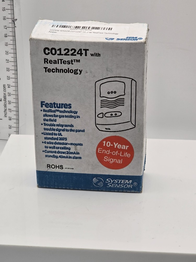 NEW & SEALED SYSTEM SENSOR C01224T CARBON MONOXIDE DETECTOR