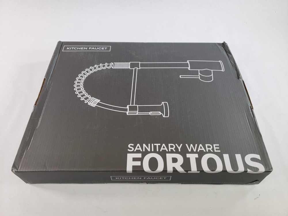 FORIOUS Black Kitchen Faucet with LOOSE Pull Down Sprayer - Read Description