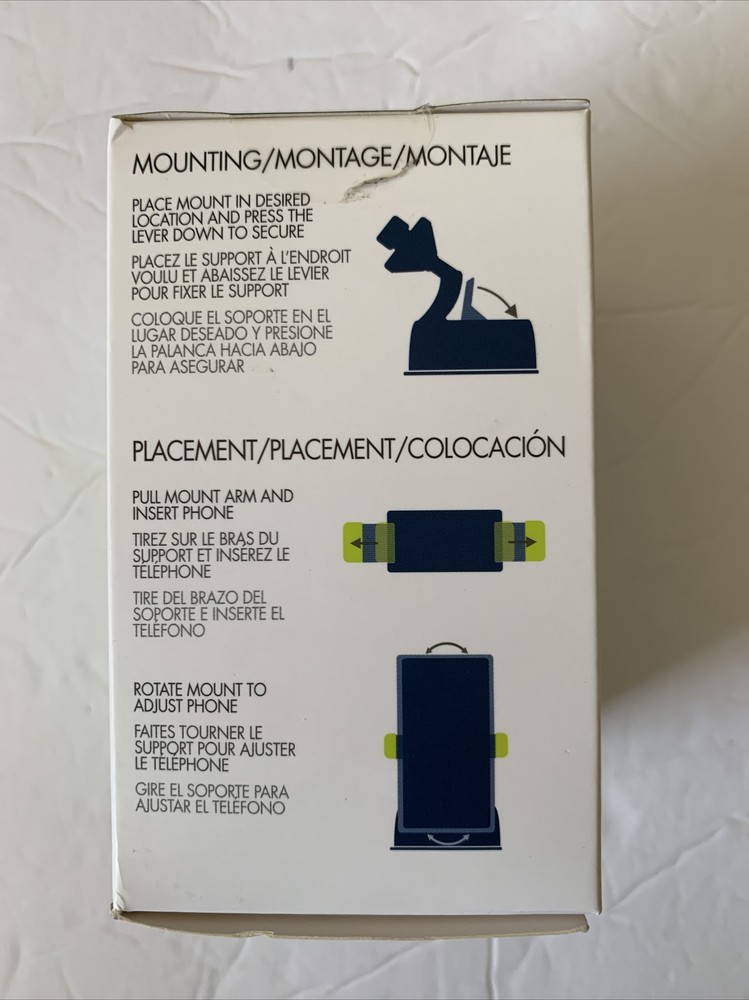 Bracketron SQUEEZEDASH Dash/Window CELL PHONE CAR CLAMP MOUNT Black BB1-556-2