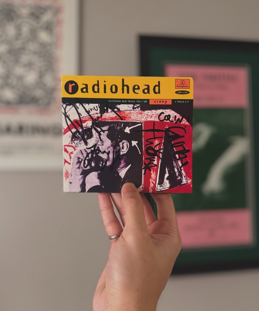 Radiohead Fully Autographed Creep CD (Roger Epperson COA)