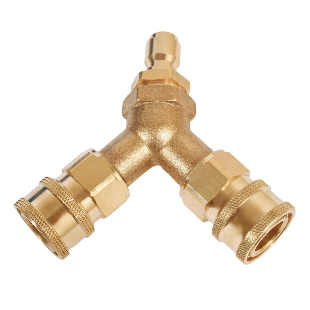 Pressure Washer Tee 3/8 Inch Fitting Splitter Coupler 4.0 GPM Accessories