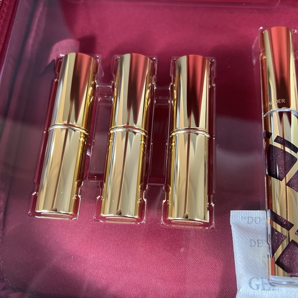Estée Lauder Makeup Train Case Set – October 2008 – New – Sticky Case