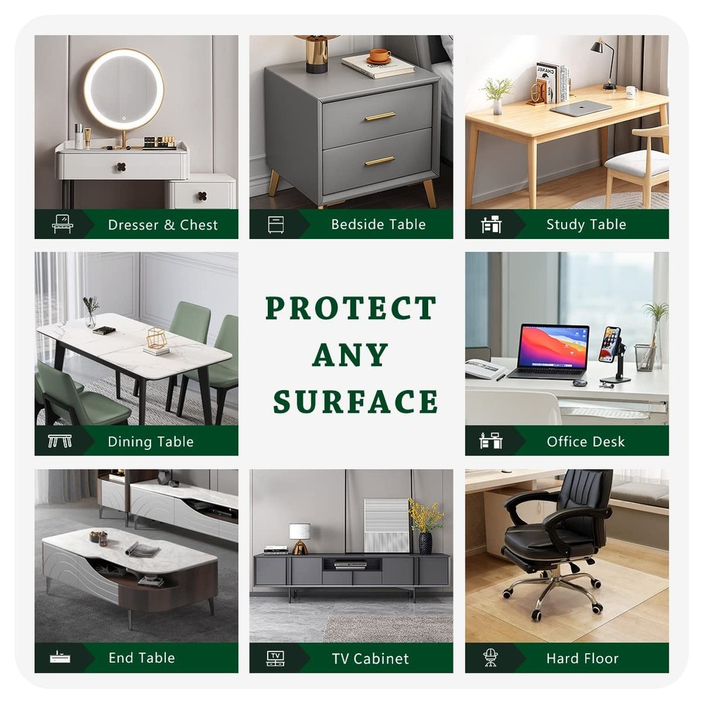 Clear Table Cover Protector Waterproof PVC Dining Desk Pad