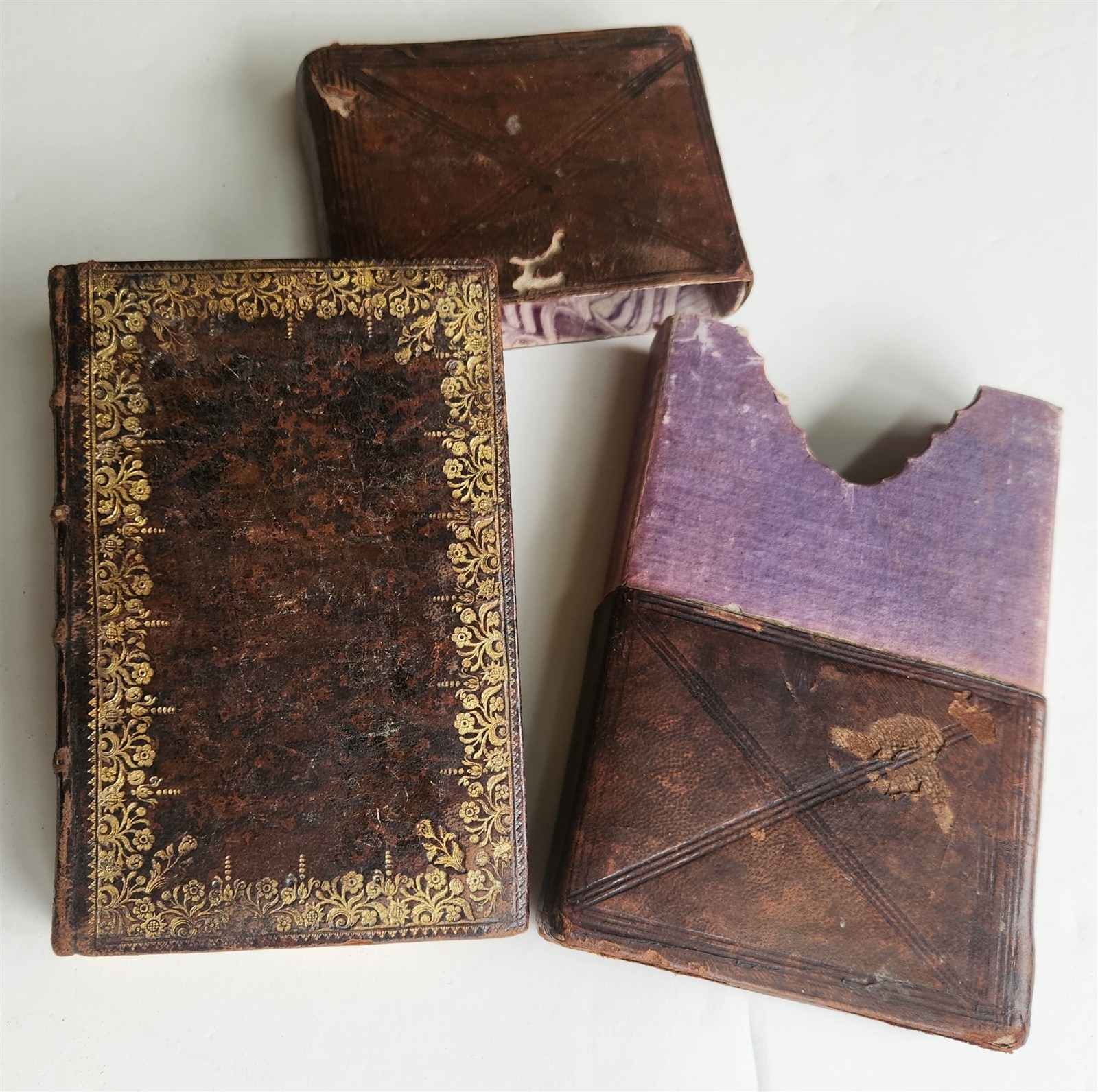 1790s MANUSCRIPT PRAYER BOOK in GERMAN antique 18th CENTURY w/ SLIPCASE