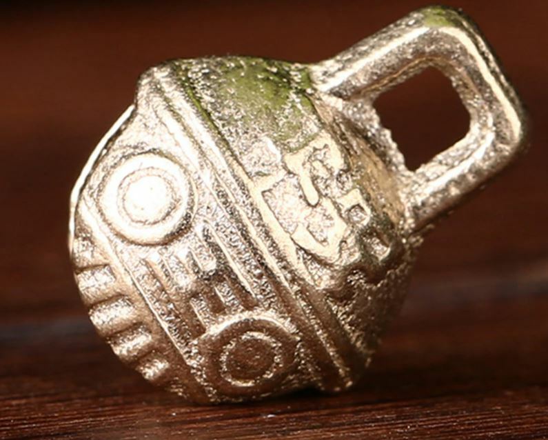 New TIBETAN Brass BELLS LOT of 15 Bead 14mm Craft Temple Herding Small Metal