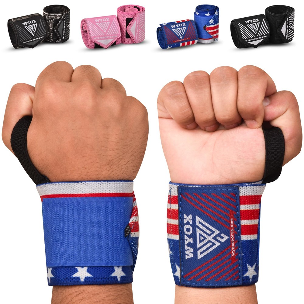 Weightlifting Wrist Wraps 21" – Professional Wrist Support with Thumb Loop fo...