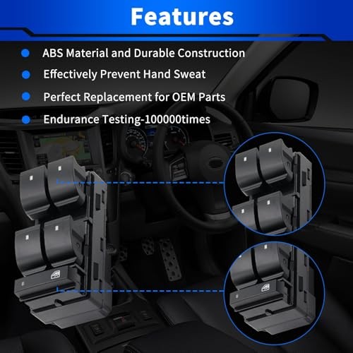 Upgraded 20945129 Driver Side Power Master Window Switch for:-Chevy Silverado