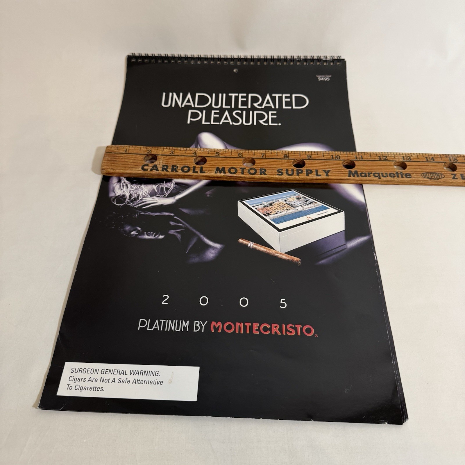 2005 Monte Christo Featuring Cigars & Silver Female Model Calendar **