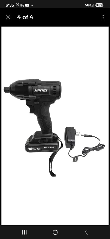 North Tech 18-Volt Cordless 1/4" Impact Driver Kit