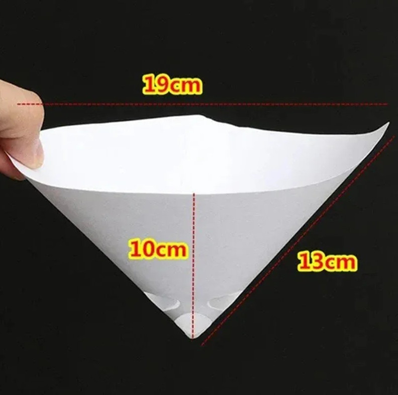 100pcs Paint Filter Funnel 100 Micron Disposable Spray Strainers - NEW