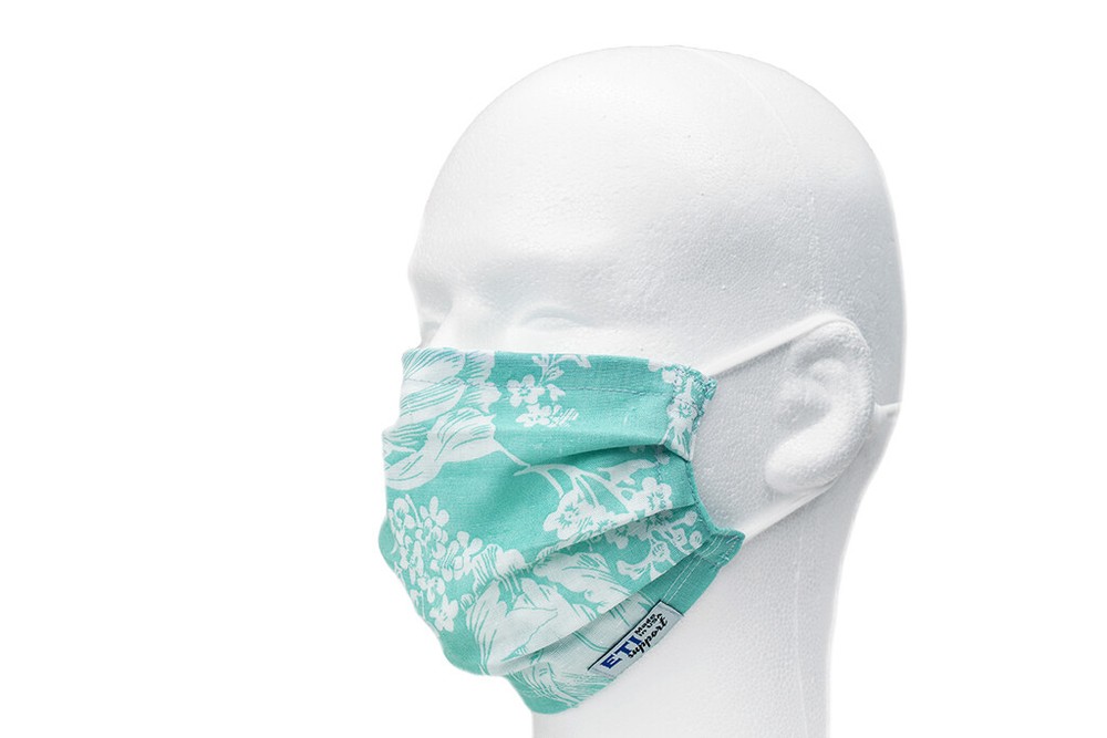 Light Blue Flower Face Mask