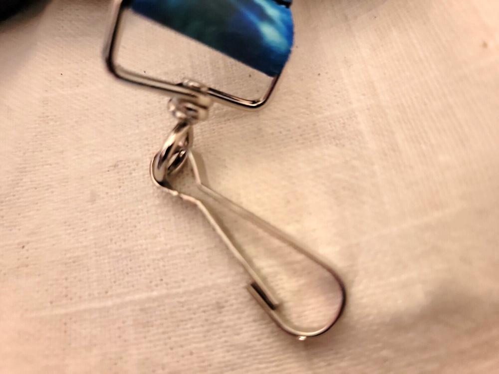BLUE TIE DYE LANYARD