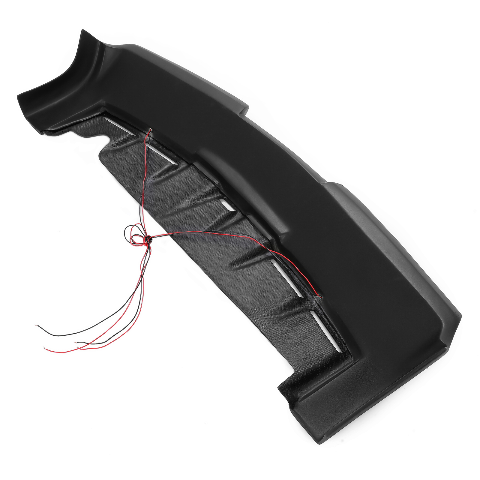 For Hummer H3 Front Upper Fiberglass Sun Visor Roof Painted Black W/LED DRL