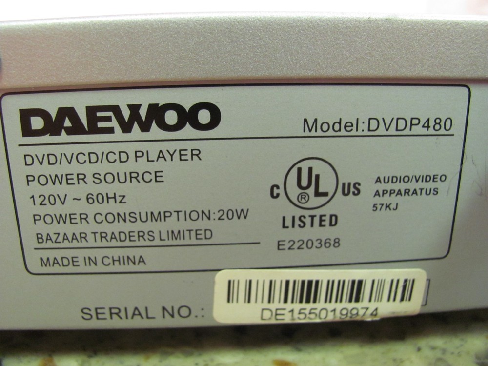 Samsung DVD-P480 Progressive Scan DVD Player