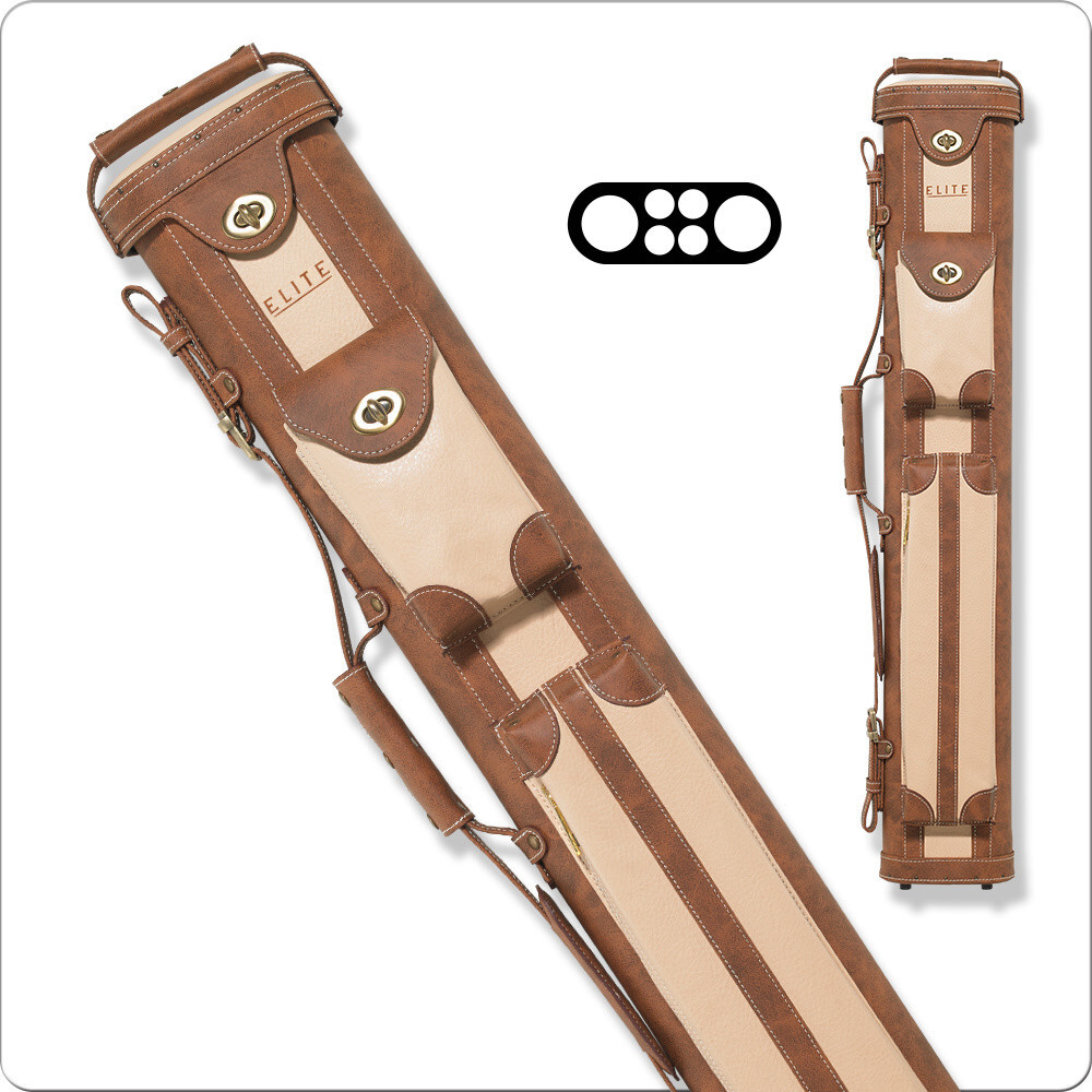 Elite Vintage ECV24 2x4 Pool Cue Case - Chestnut