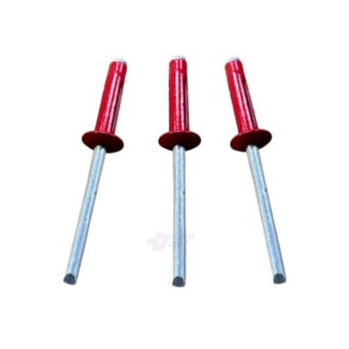 Small Head Red 3/16 Exploding Rivets Pop Rivet 50 ct. Tri-Fold Racing