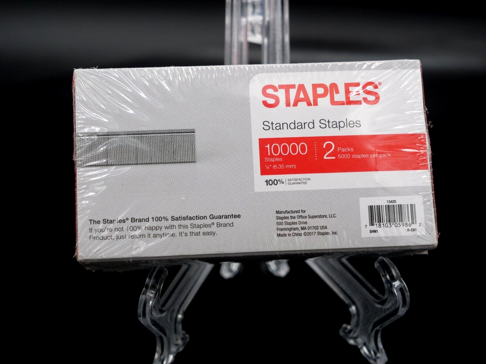 STAPLES Standard Staples 2 Pack 10000 Total