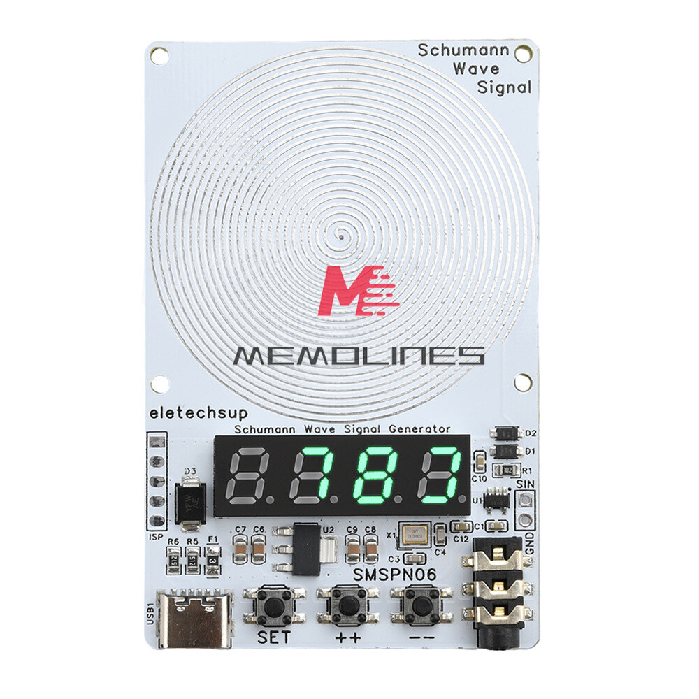 Adjustable 0.01Hz~9999Hz Frequency Schumann Wave Generator 4Bit Digital Display