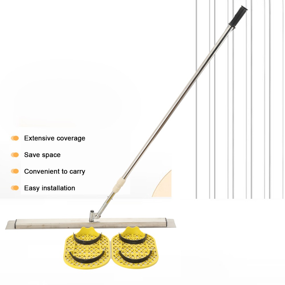 Long Handle Concrete Trowel Cement Surface Smoothing Tool With Finishing Shoes