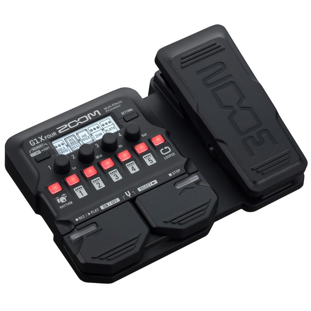 Zoom G1X Four Multi-Effects Processor with Expression Pedal for Electric Guitar