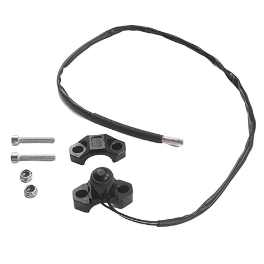 CNC Universal Engine Stop Start Switch Fit for 22mm Handlebar ATV UTV Black