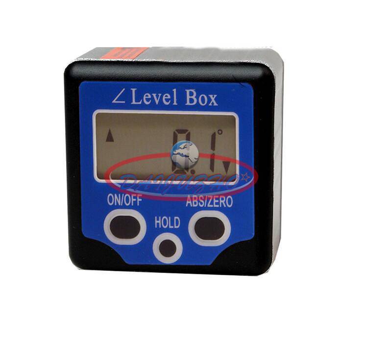 0-360° Blue Digital Level Box Gauge Angle Protractor Inclinometer Magnetic Base