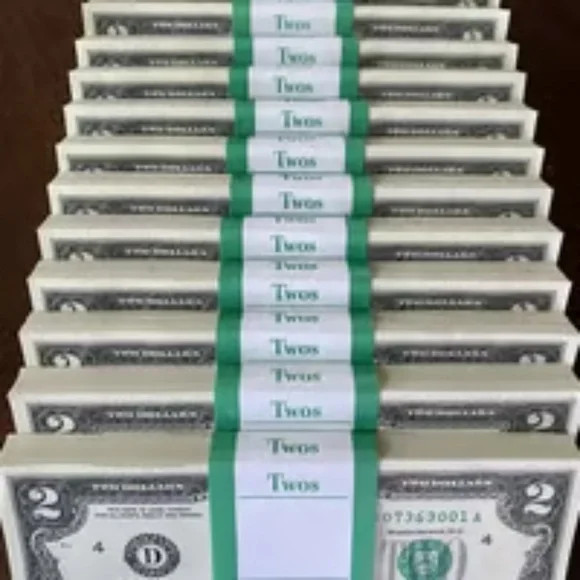 *Lot of TEN (10) 2017A CRISP $2.00 Two Bills Uncirculated Sequential Notes