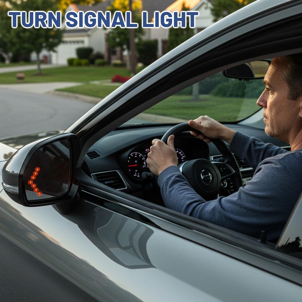 Passenger Right Side Mirror Glass - Compatible with Side, Silver