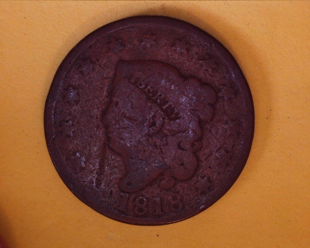 1818 Coronet type Cent  A/G Condition  **1212-5