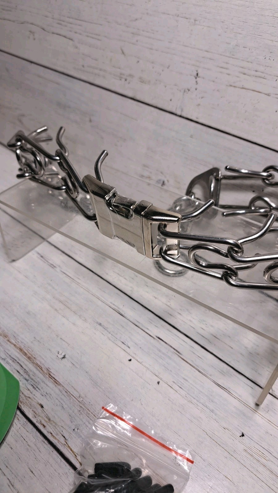 Stainless Steel Dog Collar, Tangle-Free 360° Swivel Collar with Quick-Release...