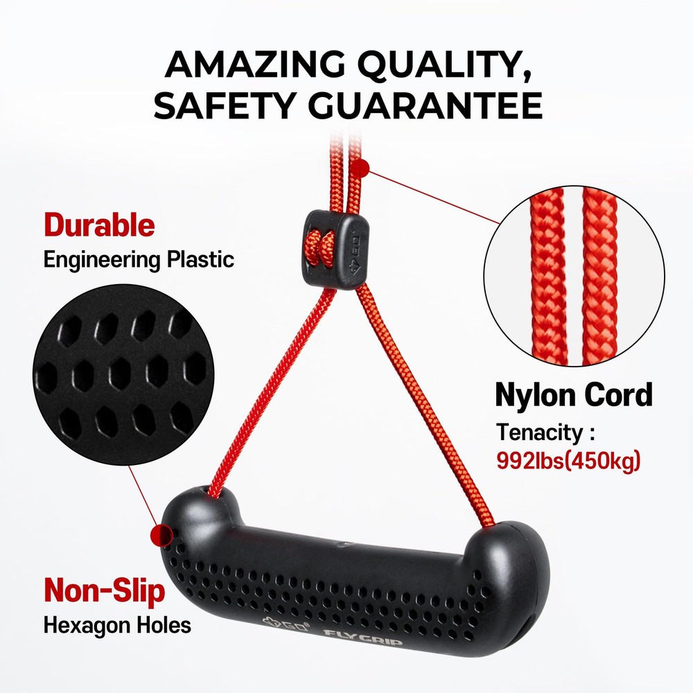 GD Fly Grip Pull Up Handles for Neutral Grip & LAT Pull Down Attachments – Pe...