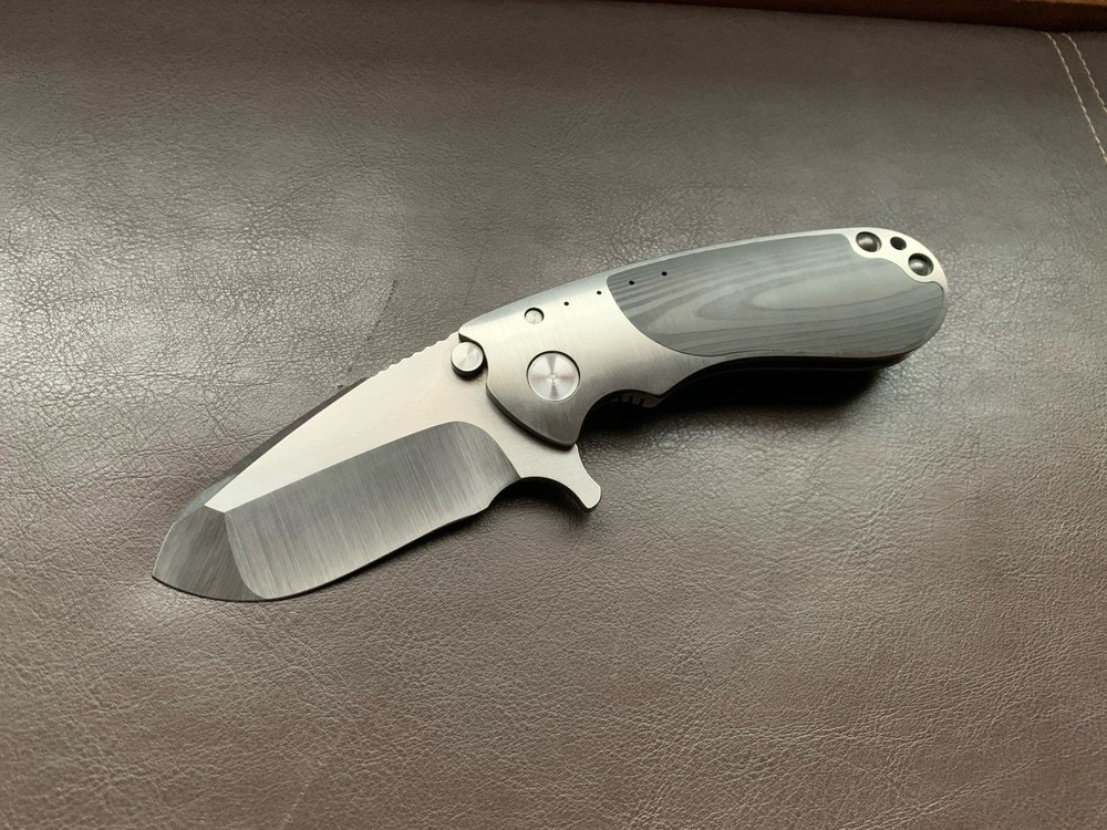 DIREWARE – S-96, Titanium Framelock w Unidirectional CF inserts, M390 Blade