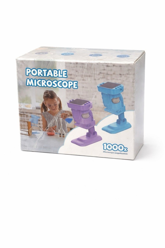 Portable Mini Microscope for Kids 1000x Microscope Magnification