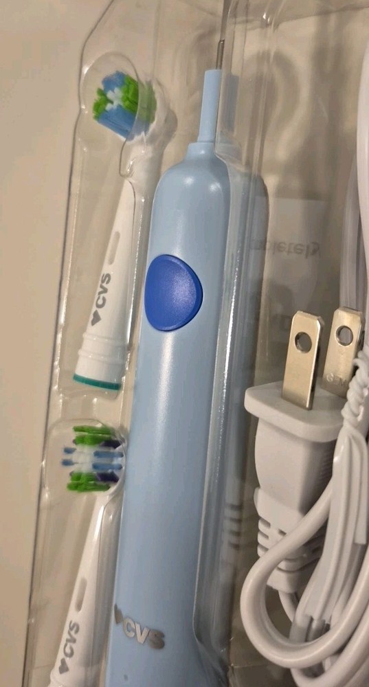 CVS EasyFlex Infinity Electric Rechargeable Oscillating Toothbrush, 2 Brush Head