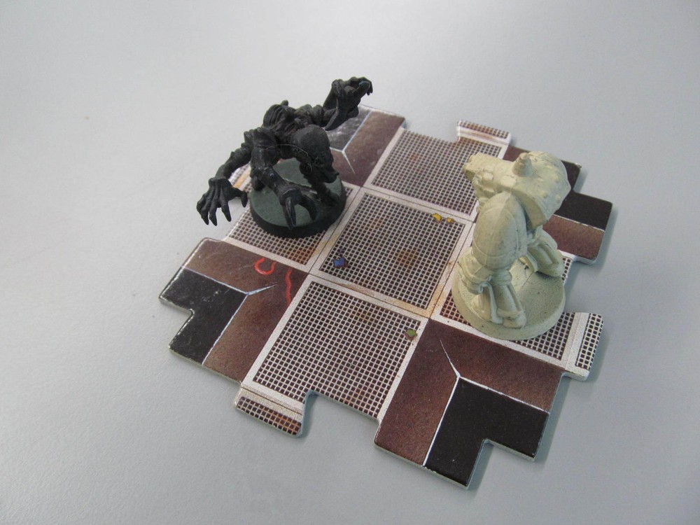 Warhammer 40K - Space Hulk Board Game Tiles: 4 4-Way Intersections (classic oop)