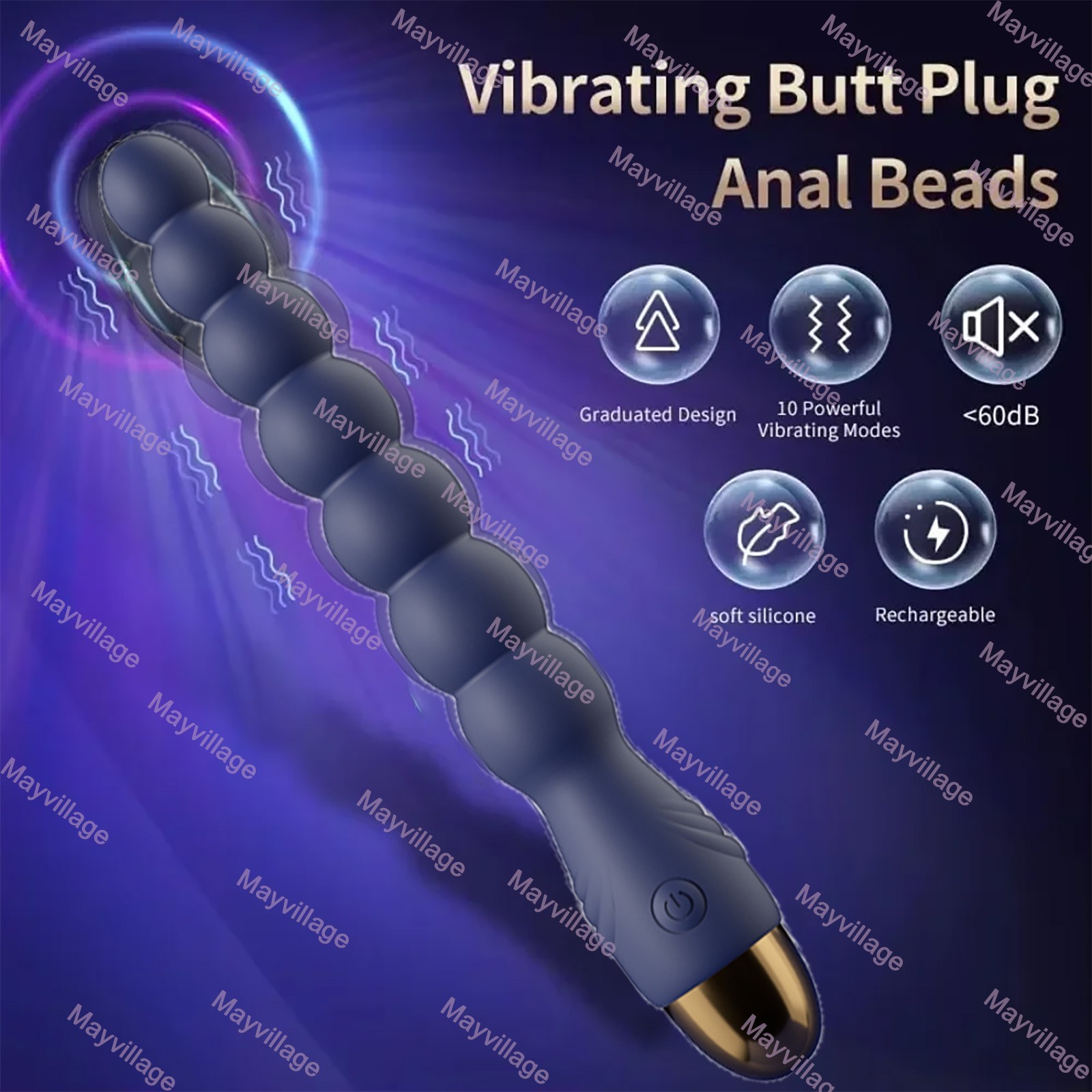 Male-Prostate-Massager-Dildo-Anal-Butt-Plug-Bead-Vibrator-Adult-Sex-Toys-For-Men