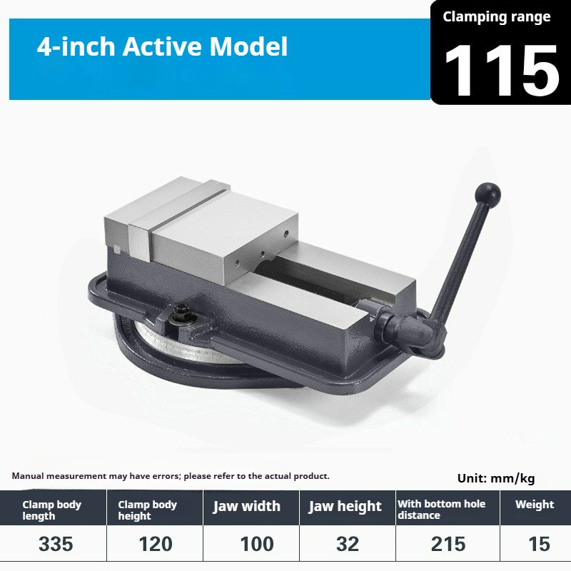 Angle-fixed Bench Vise for Machine Tools, Drilling and Milling Machines