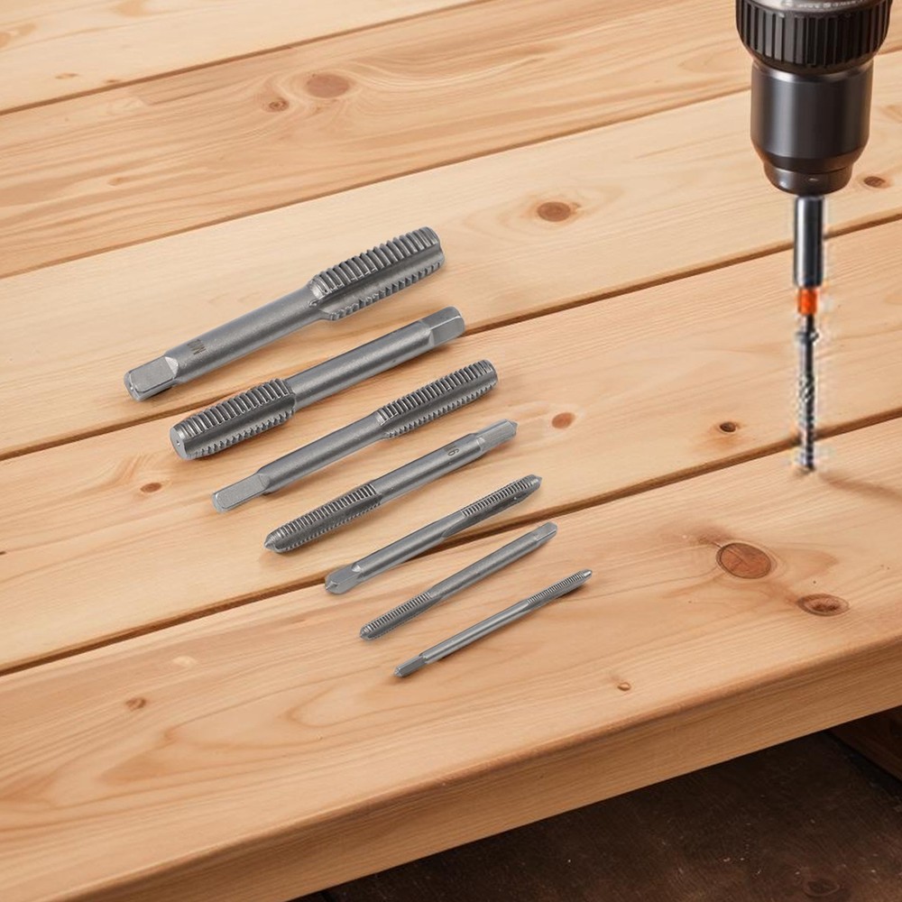 Tap Drill Bits Spiral Pointed Tap Hand Tools High Accuracy Kit Right Hand