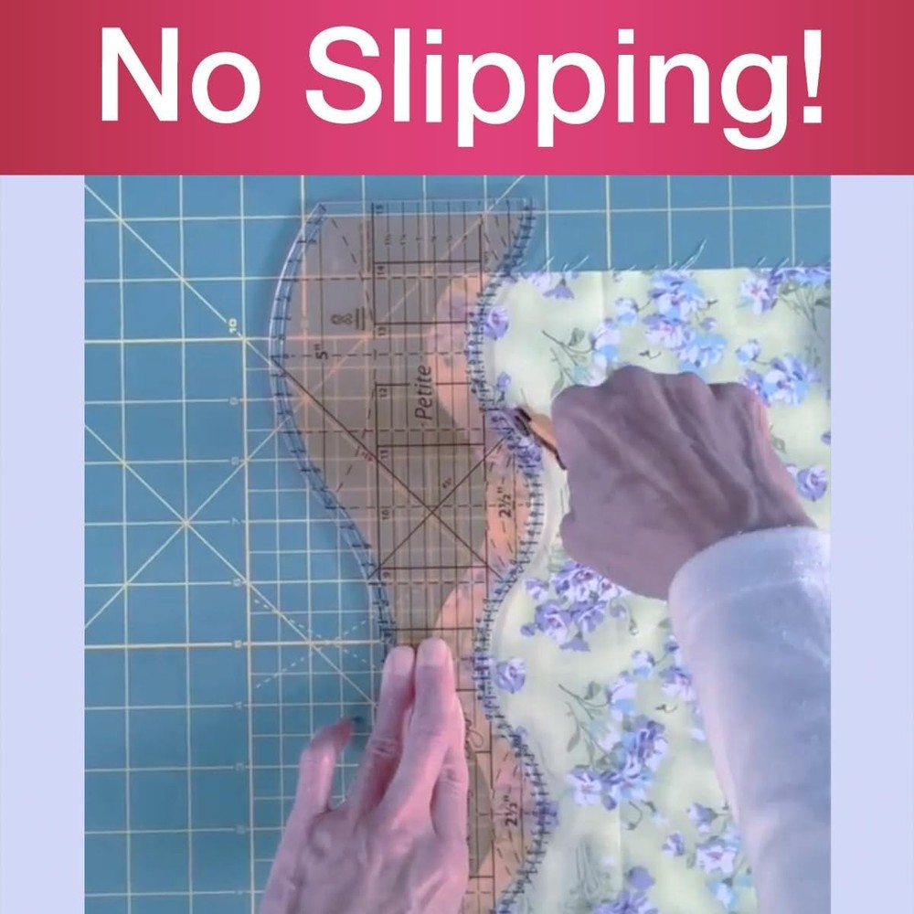 Guidelines4quilting Grip Strips - Non Slip Solution for 1-Pack, Translucent