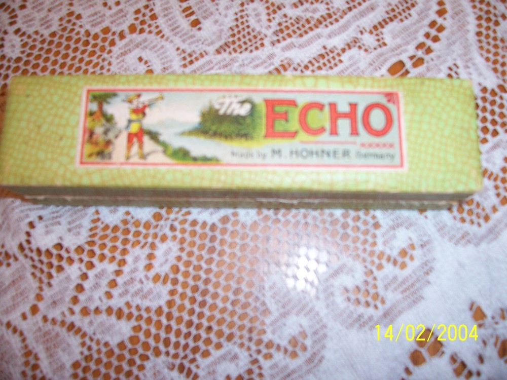 The Echo Harp Germany M. Hohner Harmonica With Box