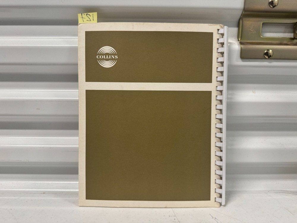 Collins Remote Heading & Basic Logic Techniques User Manual Book Original