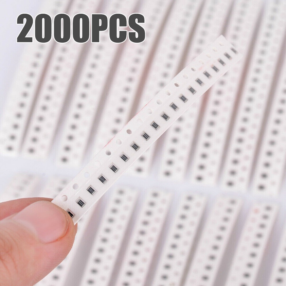 2000pcs 0805 SMD Resistor 80 Values 10R-910K Assortment Resistors Assortment Kit
